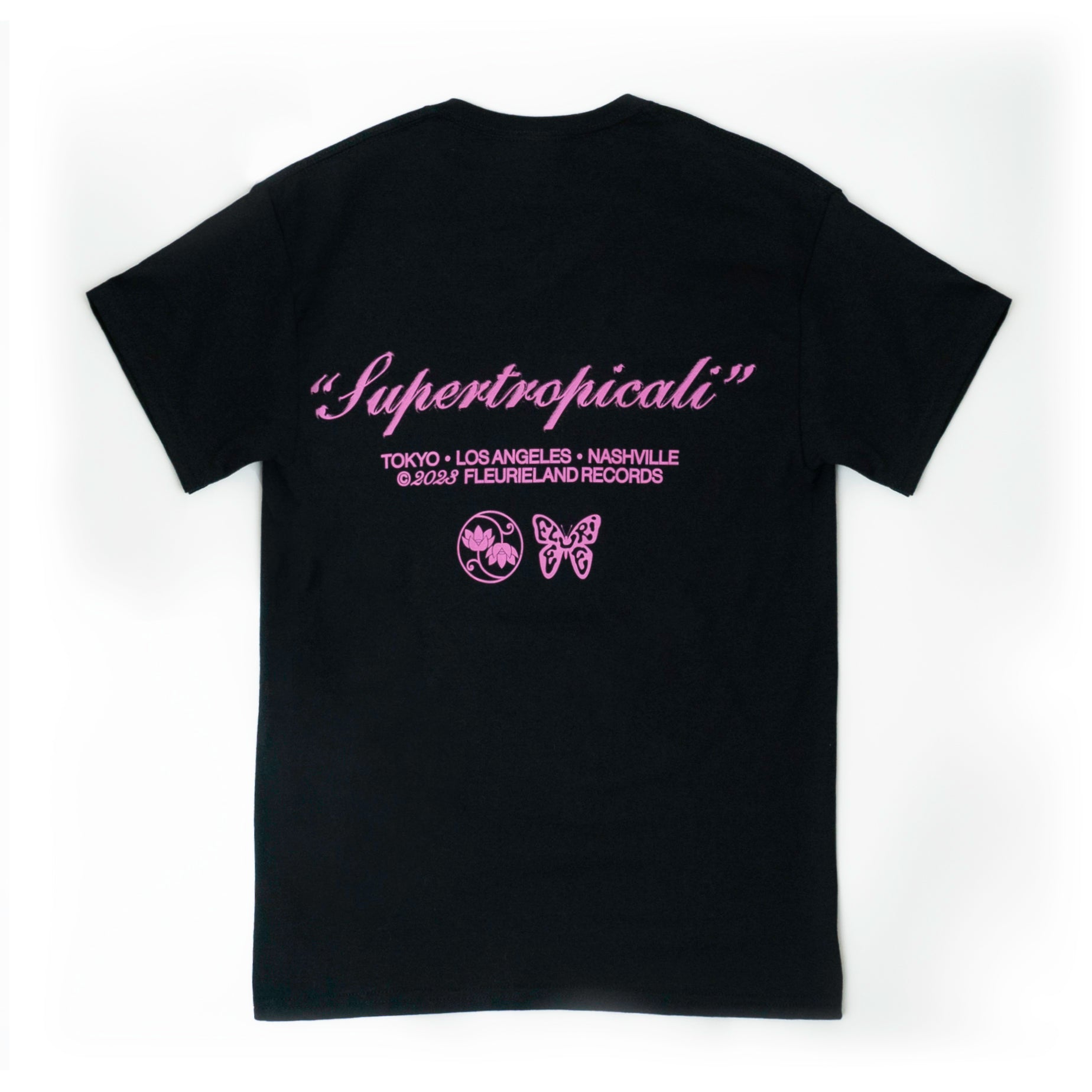 SUPERTROPICALI BLACK T-SHIRT