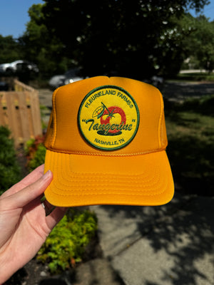 YELLOW TANGERINE PATCH HAT
