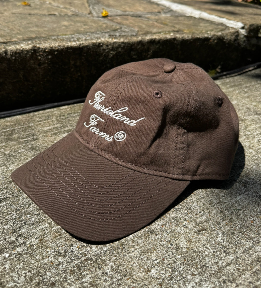 BROWN FLEURIELAND FARMS DAD HAT