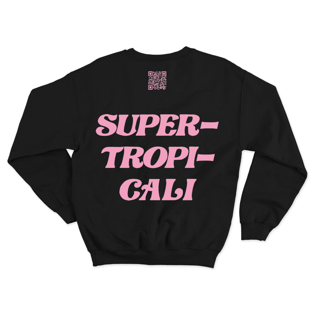 SMILEY BLACK CREWNECK